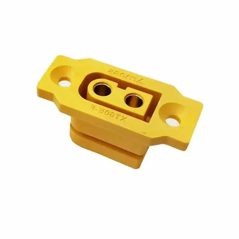 XT60E Female Connector with Fixed Seat XT60 Copper Gold-plated Adaptation Aircraft Model Plug Socket for RC Models Multicopter