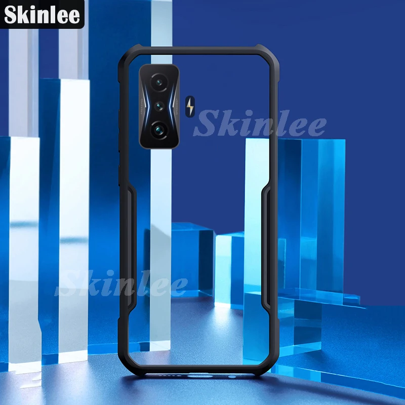 

Skinlee For Mi Poco F4 GT Case Official Original Shockproof Clear With Soft Frame Airbag Cover For Xiaomi Poco F4 GT Case