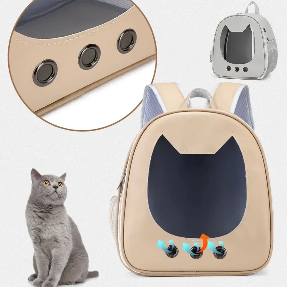

Outgoing Backpack Cat Bag New Light Transparent Pet Bag Large Space Comfortable Breathable Cat Backpack