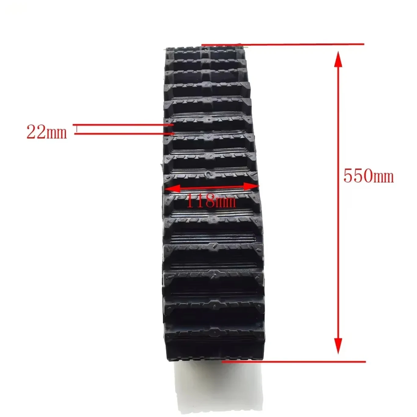 1 conjunto de faixas de borracha de peça de reposição de 12cm de largura com acionamento para tamanho s atv 4 rodas carrinho pele de neve modificação de quatro rodas substituir