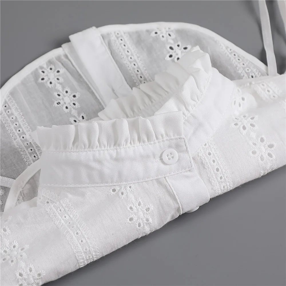 المختنق قلادة الدانتيل انفصال التلبيب قميص الملحقات أنيق وهمية طوق للقميص البلوز لباس غير رسمي