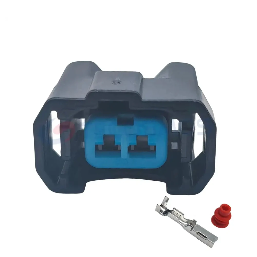 

1/5/10 Set 6189-0553 HX090 Series Female 2 Pin Fuel Injector Wire Harness Waterproof Auto Connector