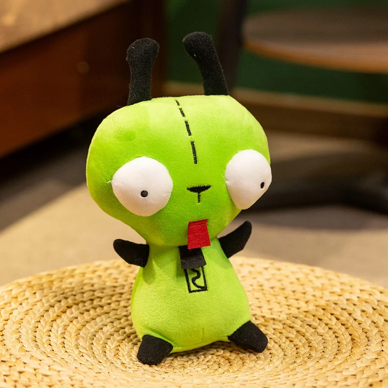 2024 Neue Alien Invader ZIM GIR Hund Plüschfigur Spielzeug Gefüllte Plüsch Grüne Kawaii Puppe Sammlerstück – Detail 2