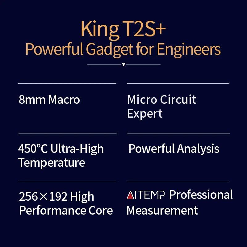 Imagem -04 - Infiray-imageador Térmico Infravermelho Câmera Focável Diagnóstico de Falha Pcb Detectar Reparação Telefone Android e Ios 256x192 25hz T2l T2s +