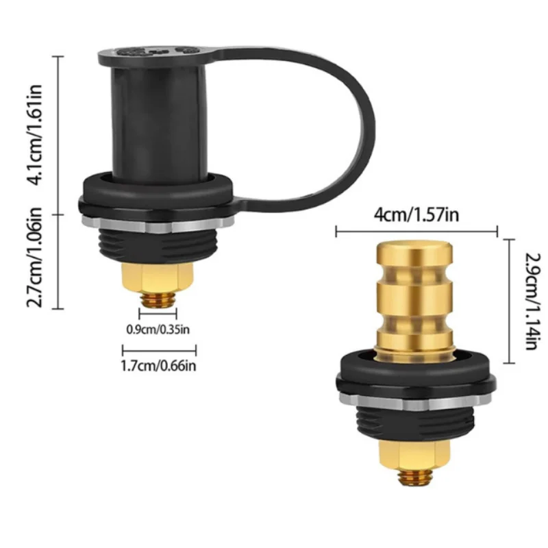 ISURE MARINE A Pair Of Automotive Remote Battery Terminals 3/8-Inch Stud Battery Jumper Post, 250A Battery Charging Post Kit