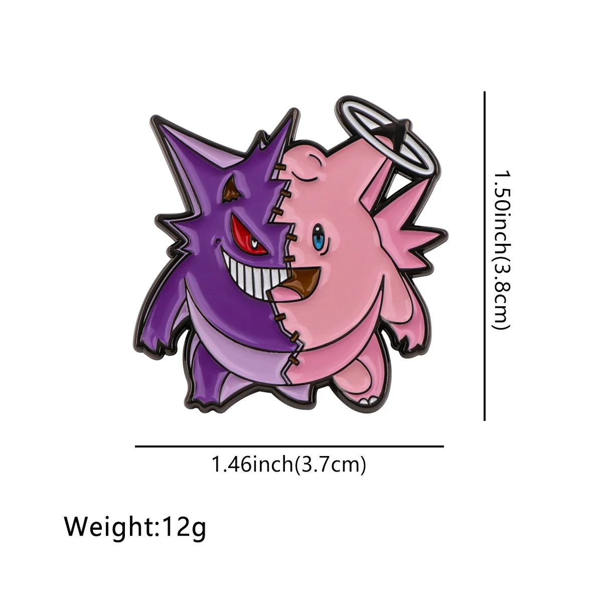 Cool Anime Gengar Enamel Pin Demigod Demon Fashion Jewelry Brooches For Clothing Backpack Lapel Badges Accessories Collect Gifts