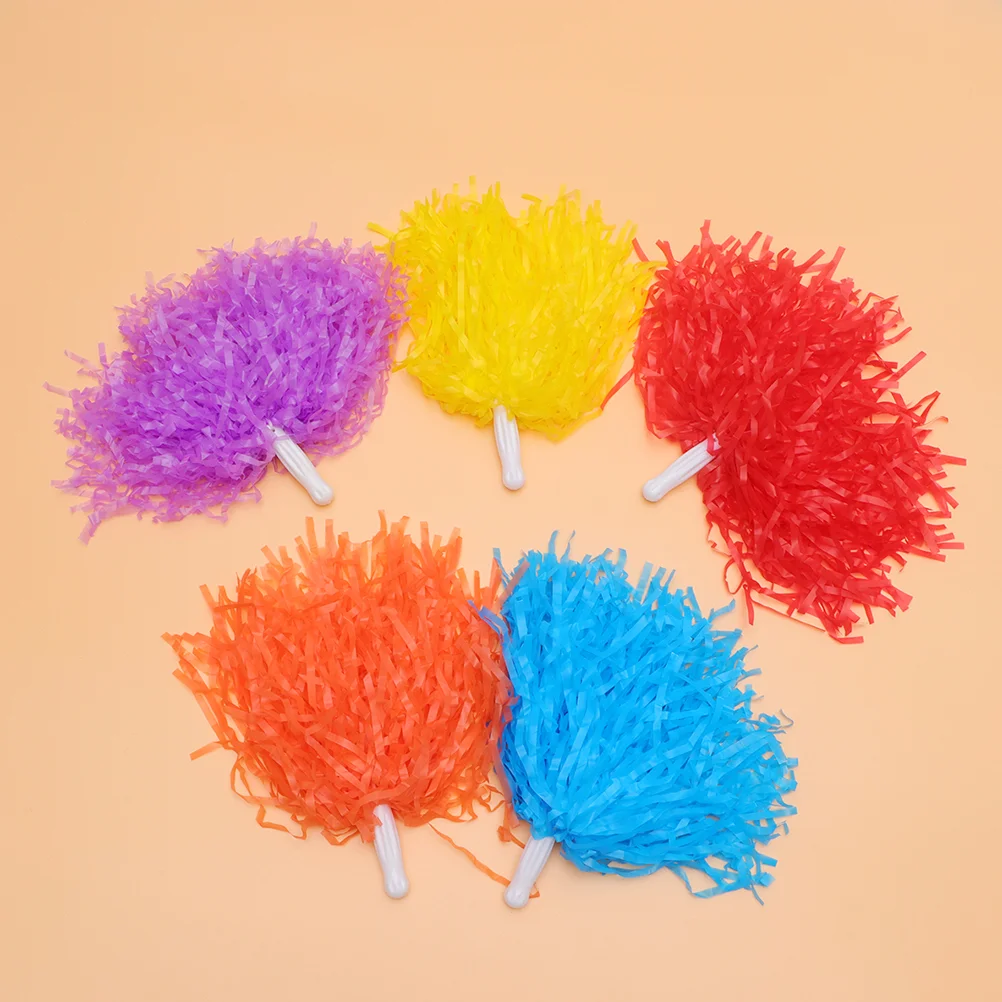 

12 Pcs Props Poms Sports Game Cheer Accessory Cheerleaders Gliter Pompoms for Cheering Squad Supllies