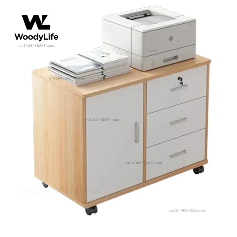 Mobile Office File Cabinet Storage Rack Locker Deluxe File Cabinet Multifunctional Organizing Home Furniture