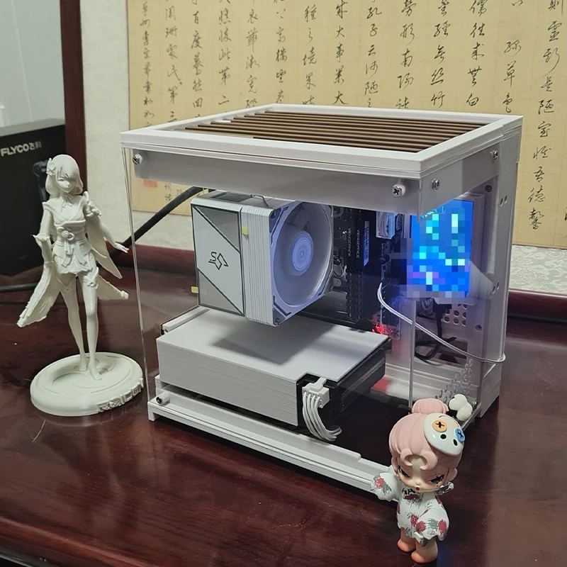 3d Printed Mini Itx Case Supports Itx Board Sfx Power Supply Oceanfront Pc Case Desktop Portable Office Computer Host Chassis