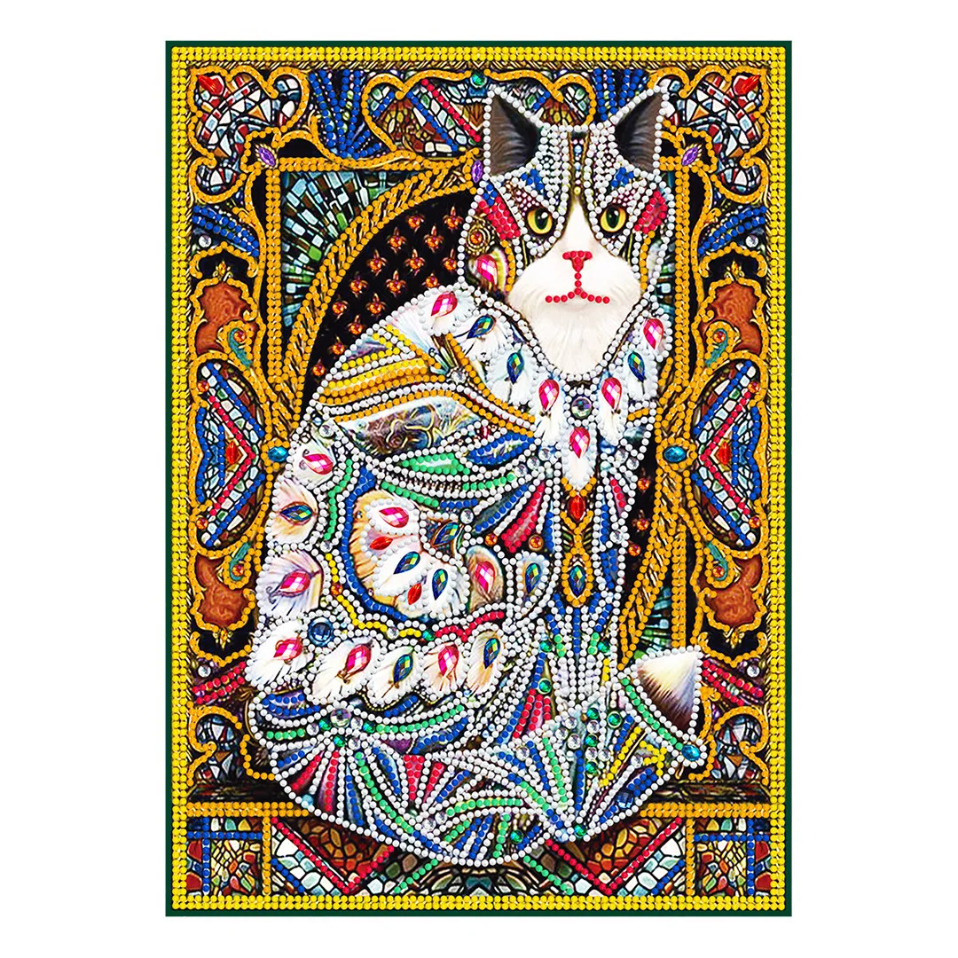 5d luminous daimond painting cat kit round art kinderen horror skull canvas square drill diamond glow in the dark one piece