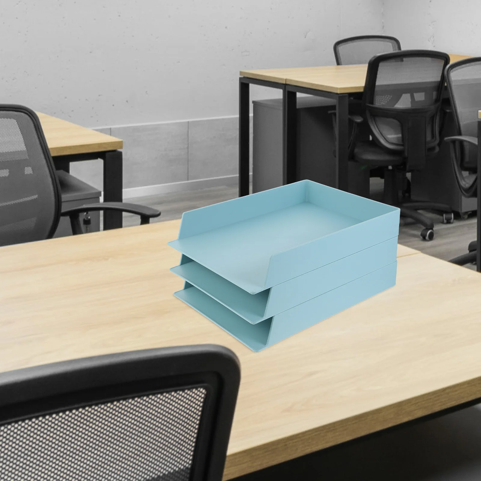 3 قطعة صندوق تخزين الملفات Abs منظم سطح المكتب خفيف الوزن لمكتب دراسة النوم وثيقة الرف القرطاسية الحاويات مكتب