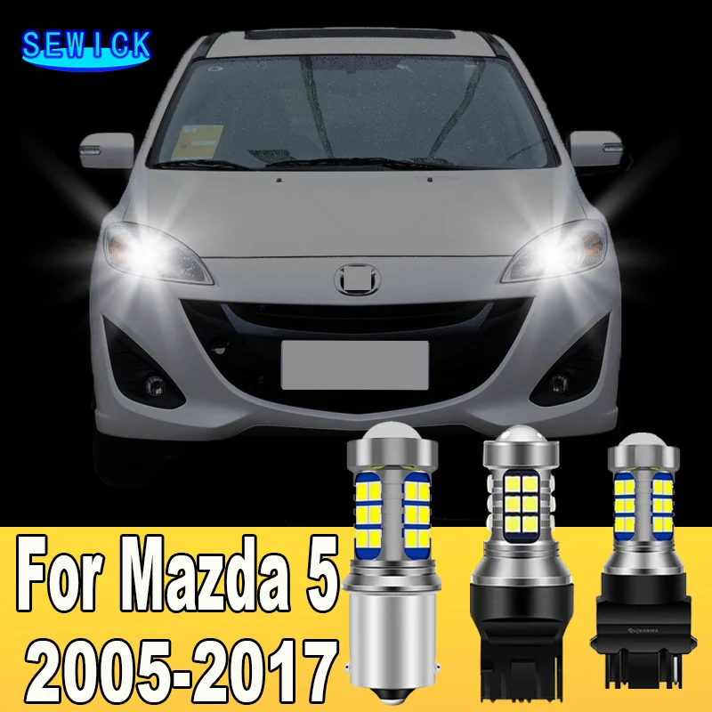 

2 шт., двухрежимные фонарики поворота и дневные фонарики, аксессуары для Mazda 5 2005-2017 2008 2009 2010 2011 2012 2013
