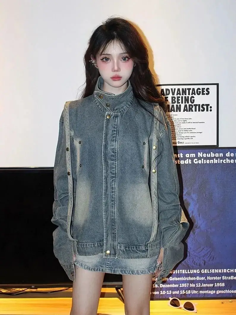 

Women'S Autumn Warm Jackets Temperament Thin Zippers All-Match Office Niche Pink Small Gentleeering Functional Fashionable