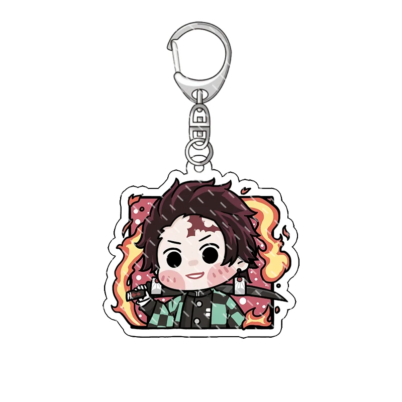 Anime Demon Slayer Ghost Slayer Blade Desktop Stand Decoration Xiao Genshin Impact Keychain My Wife Shanyi Cartoon Character