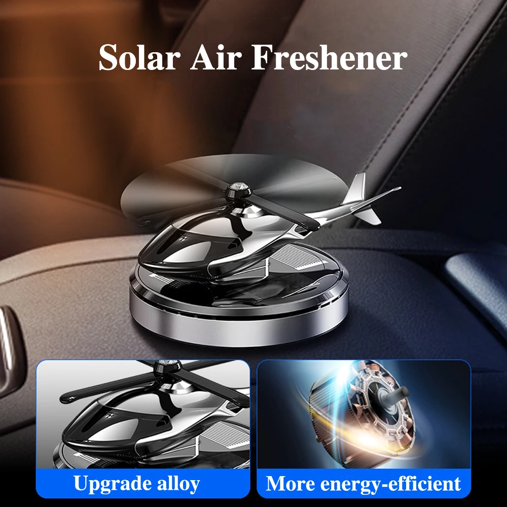 Solar Helicopter Car Air Freshener Perfume Diffuser Propeller Fragrance Supplies Interior Accessories Flavoring Original Decor