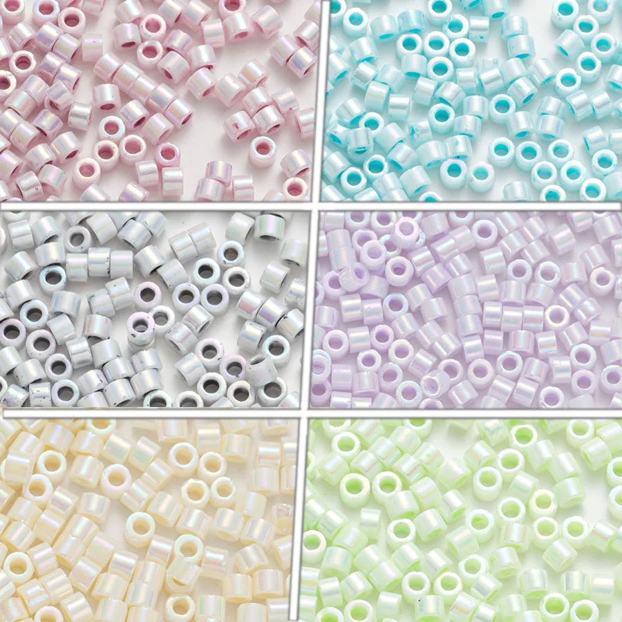 2MM 10Grams Wholesale Japanese Glass Beads Opaque Color With AB Diy Sewing Accessories 1200pcs/Tube