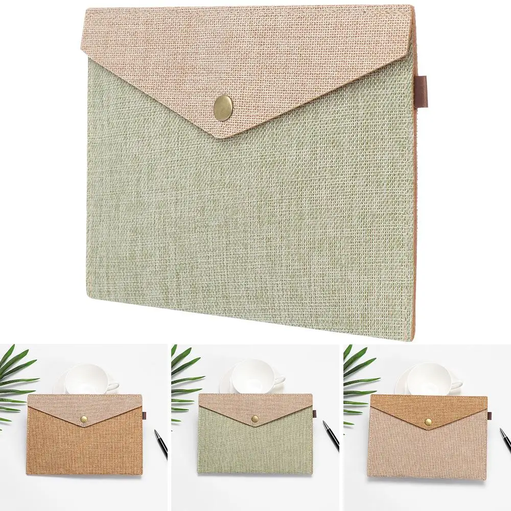 Suministros de oficina Bolsa de documentos elegante y sencilla Soporte de papel Carpeta de archivos Maletín de archivos de fieltro de lona