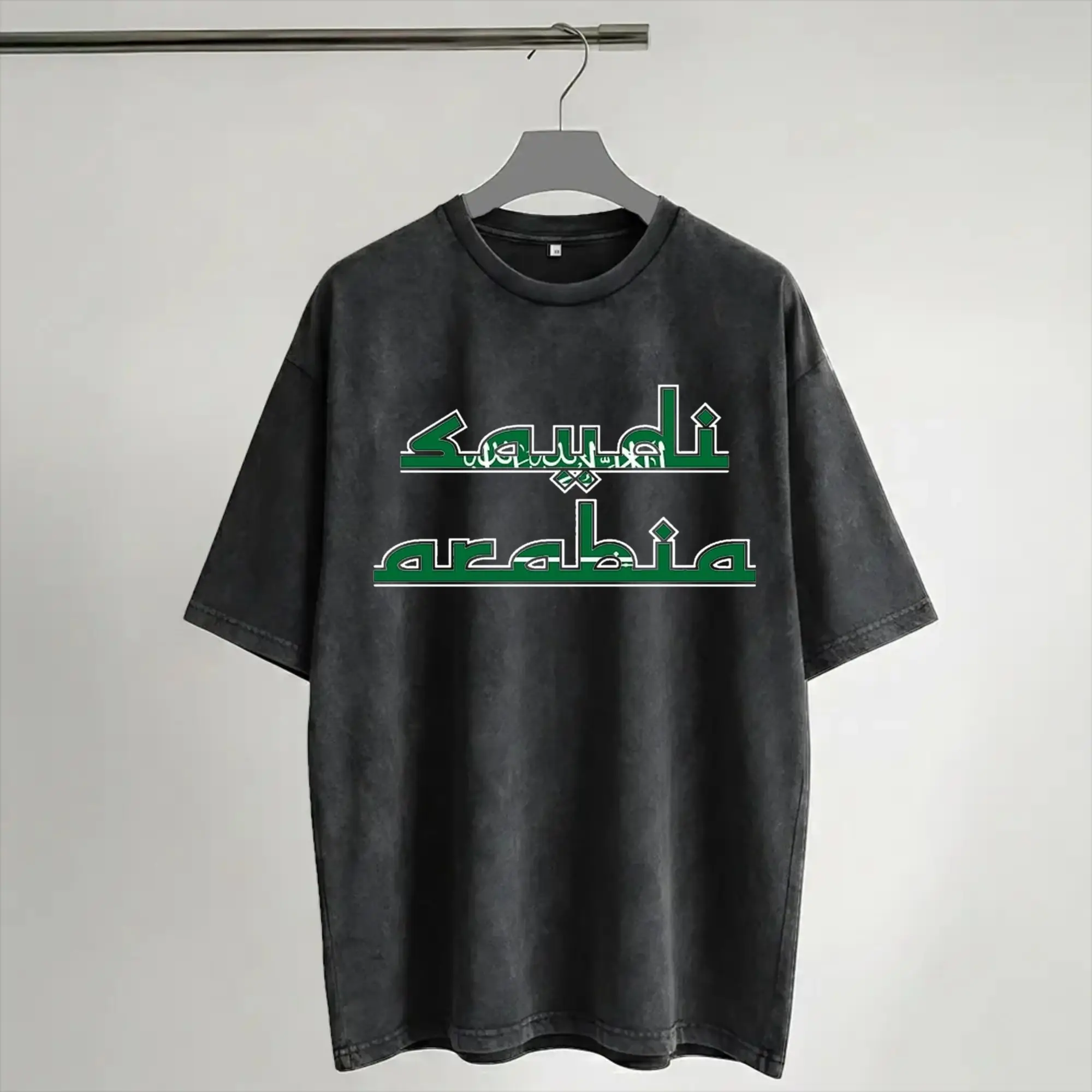 Saudi Arabia Saudi national day Merch Washed T Shirt Men Women Streetwear Hip Hop T-Shirt Summer  Tee Shirt Short Sleeve
