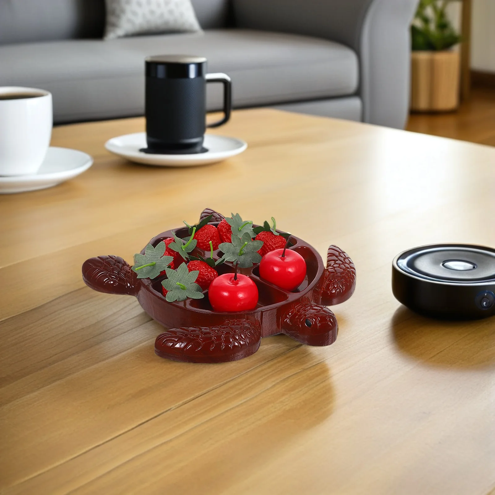 

Turtle Shaped Charcuterie Board Wood Snack Serving Tray Divided Fruit Nuts Dessert Party Appetizer Plate Turtle Shaped Tray