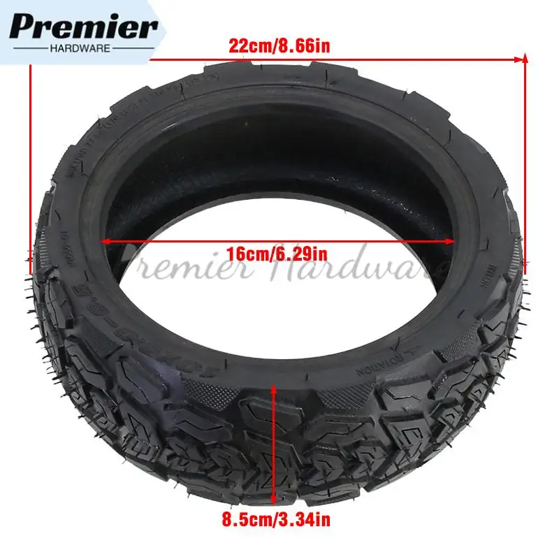 Scooter elétrico 10x3.0-6.5 pneu a vácuo em forma de coração off-road 10 polegadas à prova de explosão engrossado resistente ao desgaste pneu sem câmara de ar