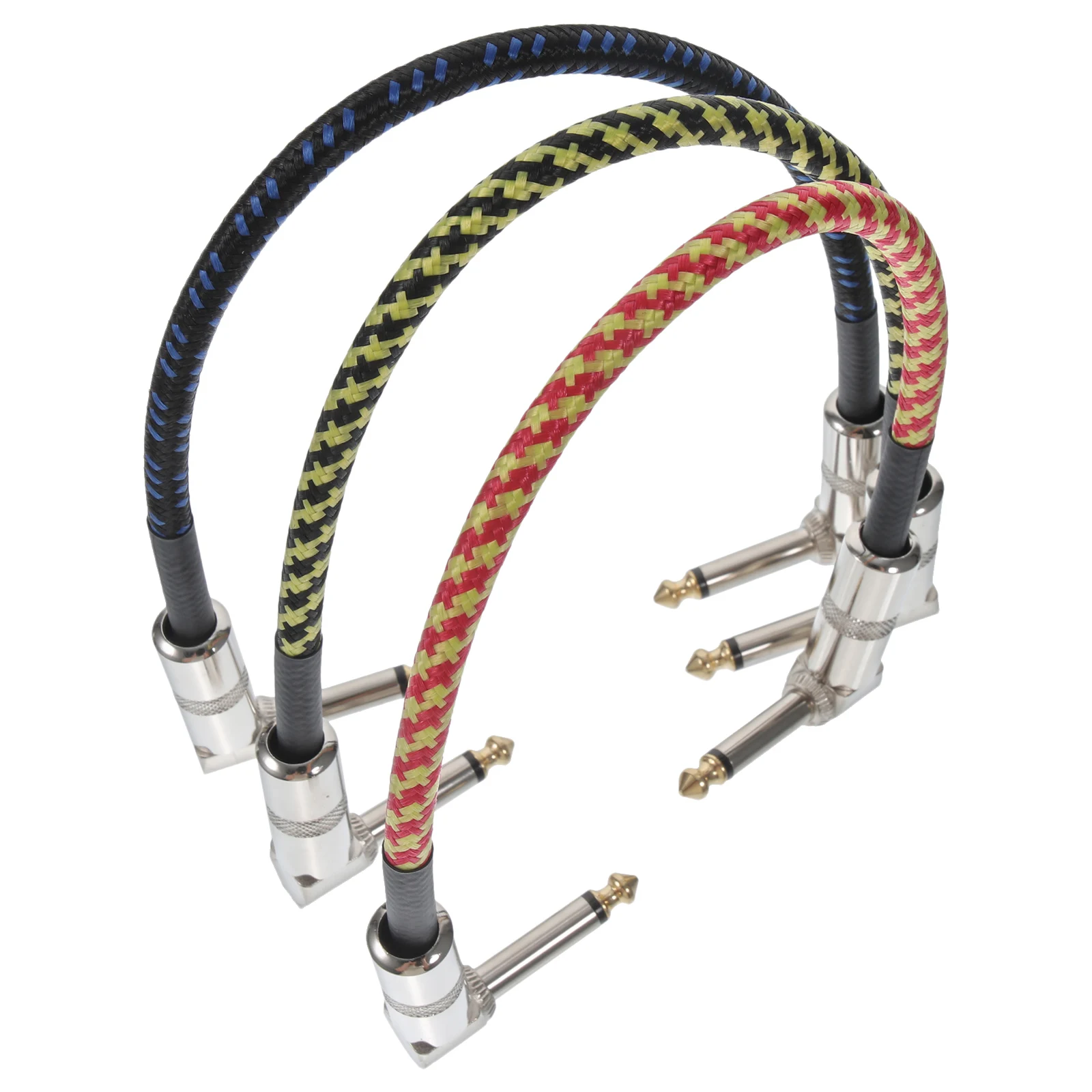 

3 Pcs Guitar Effect Cable Patch Cables Electric Effects Accessories Instrument Pedal