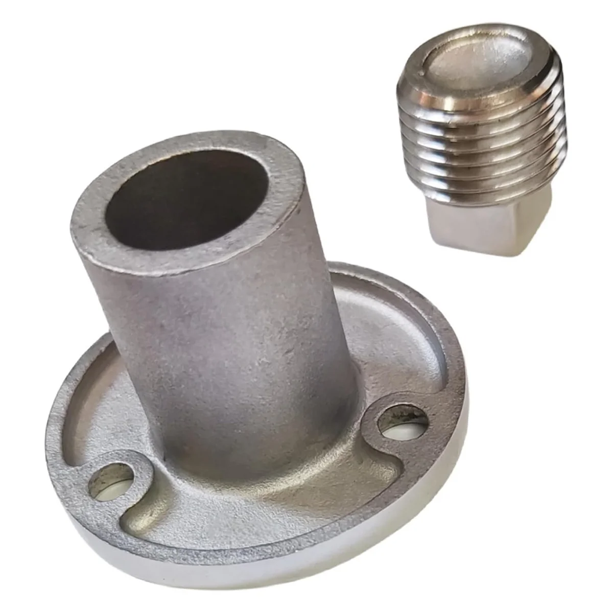 SSR Stainless Steel 316 Heavy Duty Boat Marine Grade Garboard Drain Plug Kit Flange Diameter 2In