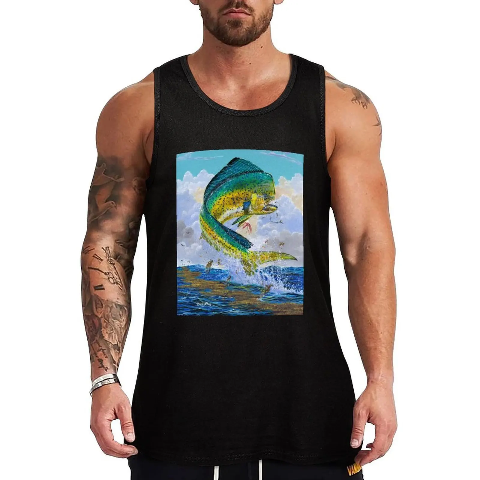 

Mahi Hook Up Tank Top Gym t-shirt man sleeveless vest men Men's t shirt summer clothes men 2025