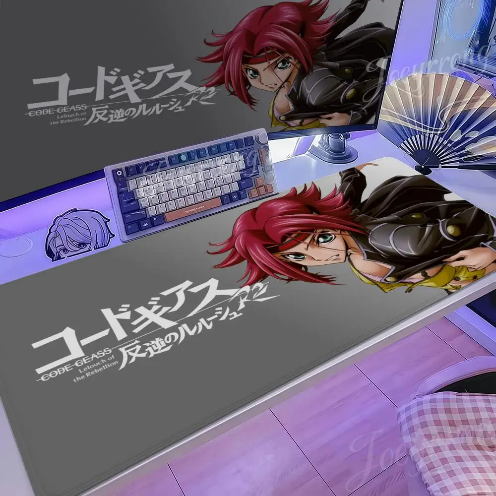

code geass Mouse Pad Hot Anime 1000x500 Taro Sakamoto Days XXL Large Gaming Non-slip Office Keyboard Mats Desk Mat