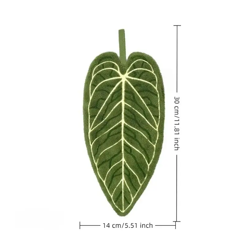 

HOT! Double-Layer Hot Plant Cartoon Hand Towel Absorbent Thickened Quick Drying With Hanging Design Kitchen Towel Cleaning Towel