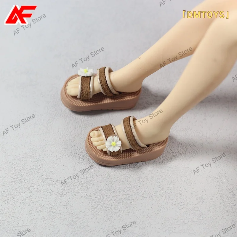 DMTOYS 1/6 Scale Handmade Women's Slippers Shoes Model Fit For 12'' TBLeague PH JO Female Action Figure Body Dolls