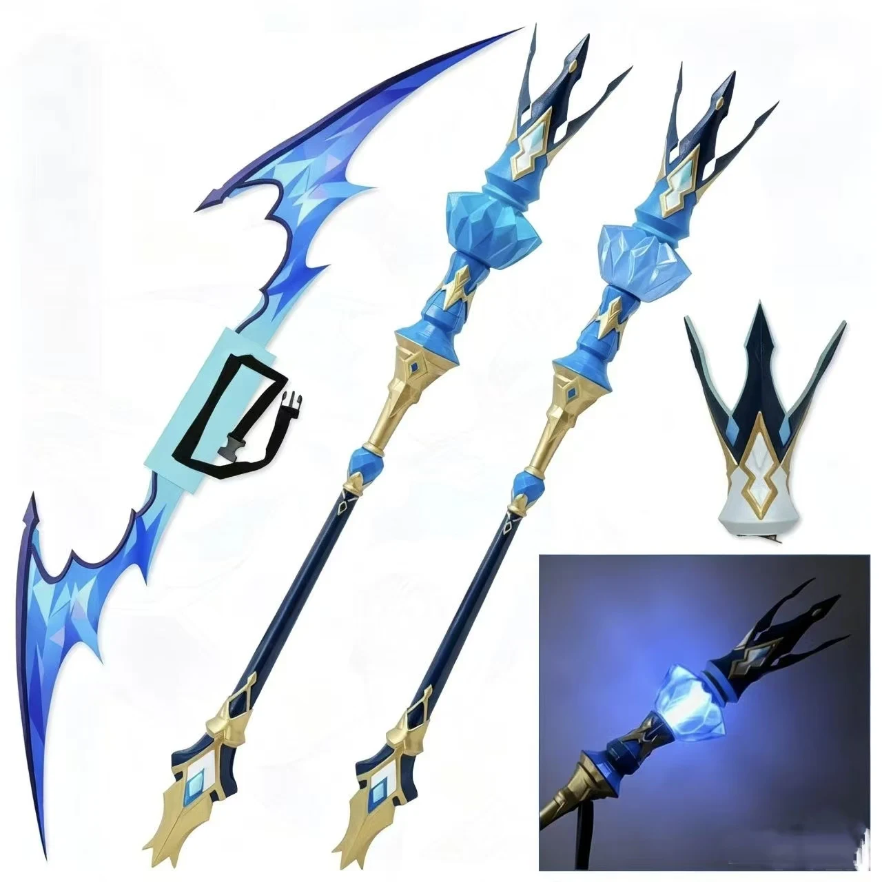 Game Honkai Star Rail Cerydra Cos Wing And Staff Imperial Crown Prop Cosplay Prop Halloween Christams Party Costume Accessories