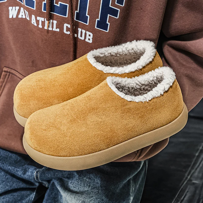 

Warm Fur Suede Men Casual Shoes Breathable Comfort Slip-on Mens Driving Shoes Luxury Brand Men Loafers Mens Lazy Shoes Moccasins