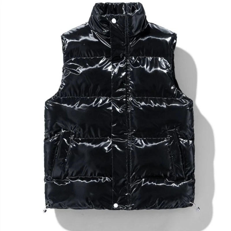 

Men's and Women's Casual Loose Fitting Down Cotton Vests Warm Couple Cardigans Workwear Waistcoats for Autumn Winter