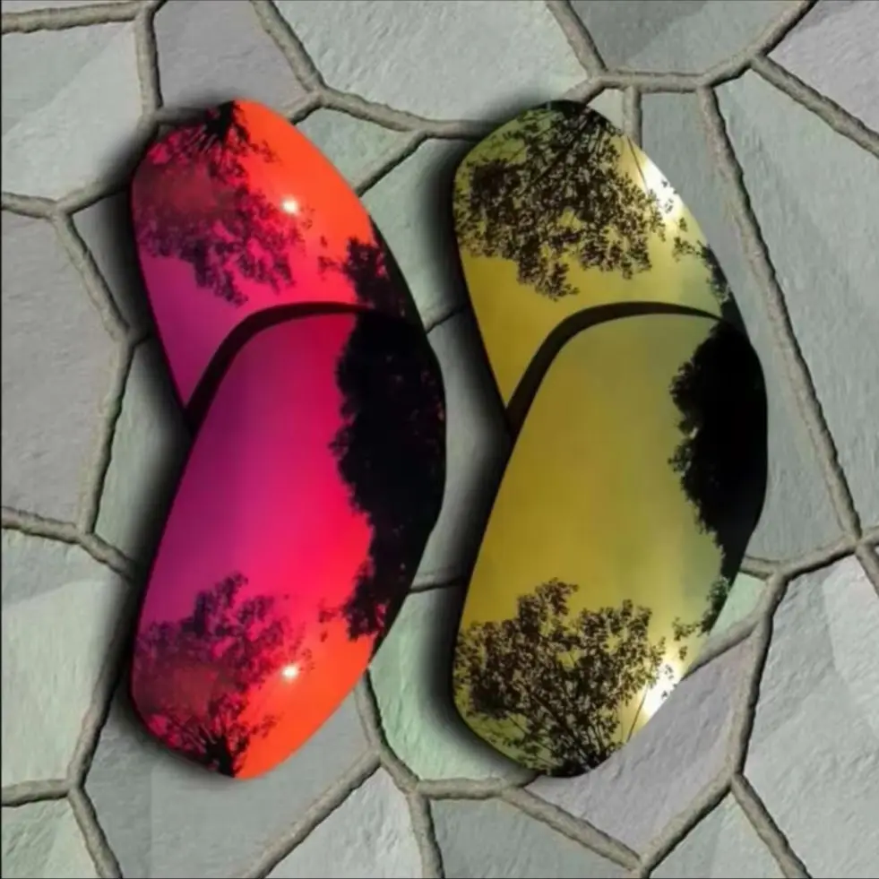 

2SETS Yellow Golden&Violet Red Polarized Replacement Lenses for Oakley Blender Sunglasses