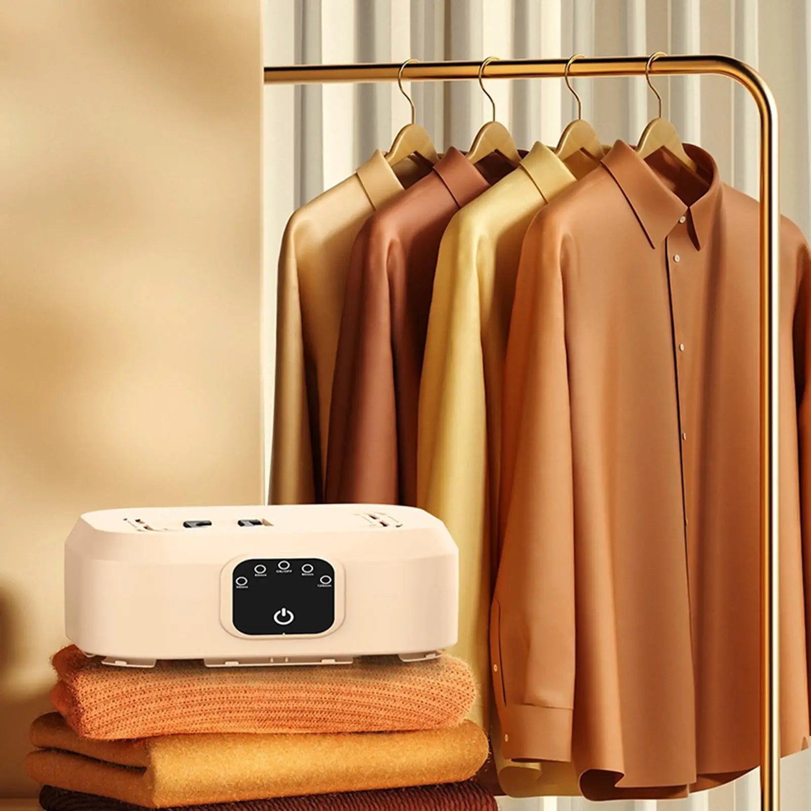 Portable Dryer For Apartments Small Touchscreen Clothes Dryer Machine Drying Machine Tool For Laundry Hotel Apartments Dorm RV