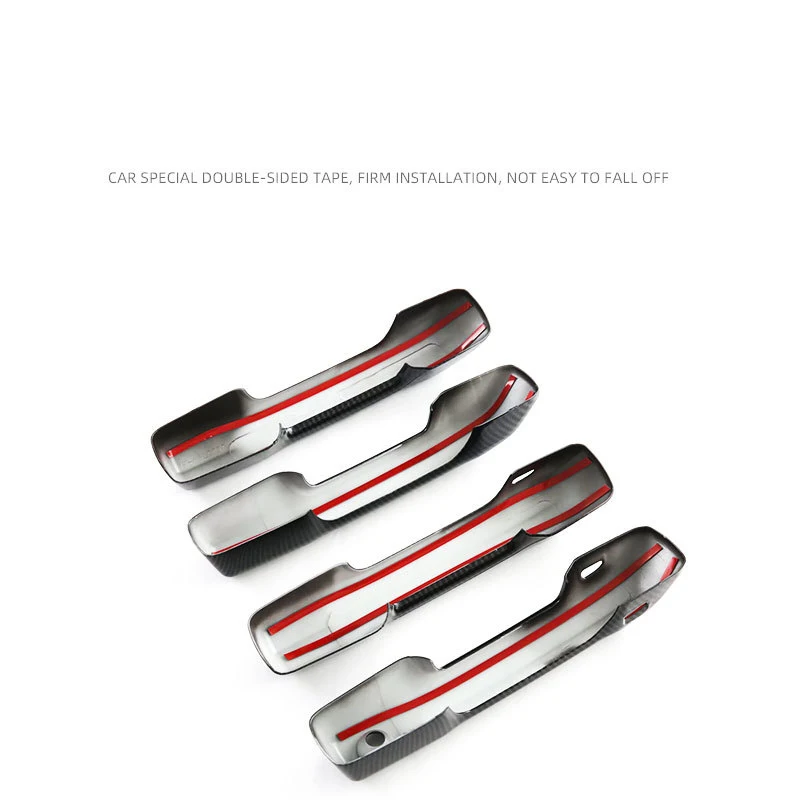 Para protetor de maçaneta de porta para Toyota Tacoma 24 moldura de decoração de maçaneta de porta