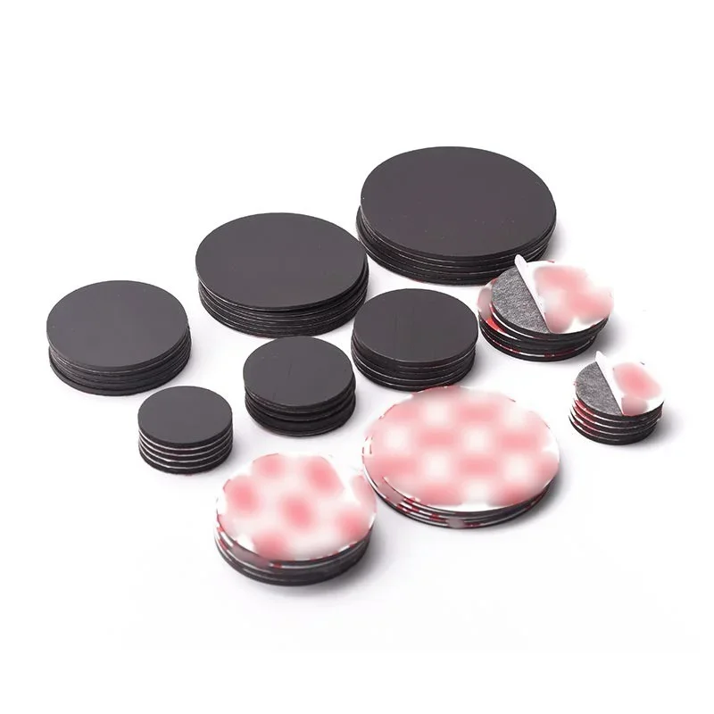 صفائح مغناطيسية 20/25/30/35 نقاط مغناطيسية مستديرة ذاتية اللصق مغناطيس القرص المطاط المستدير ورقة مغناطيسية ناعمة لتقوم بها بنفسك ديكور الثلاجة الحرفية