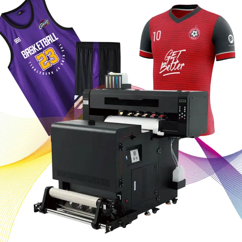 Impresora adhesiva de inyección de tinta A1 DTF, máquina de impresión de diseño de camisetas textiles, máquina de fabricación de camisas, impresora de películas UV DTF
