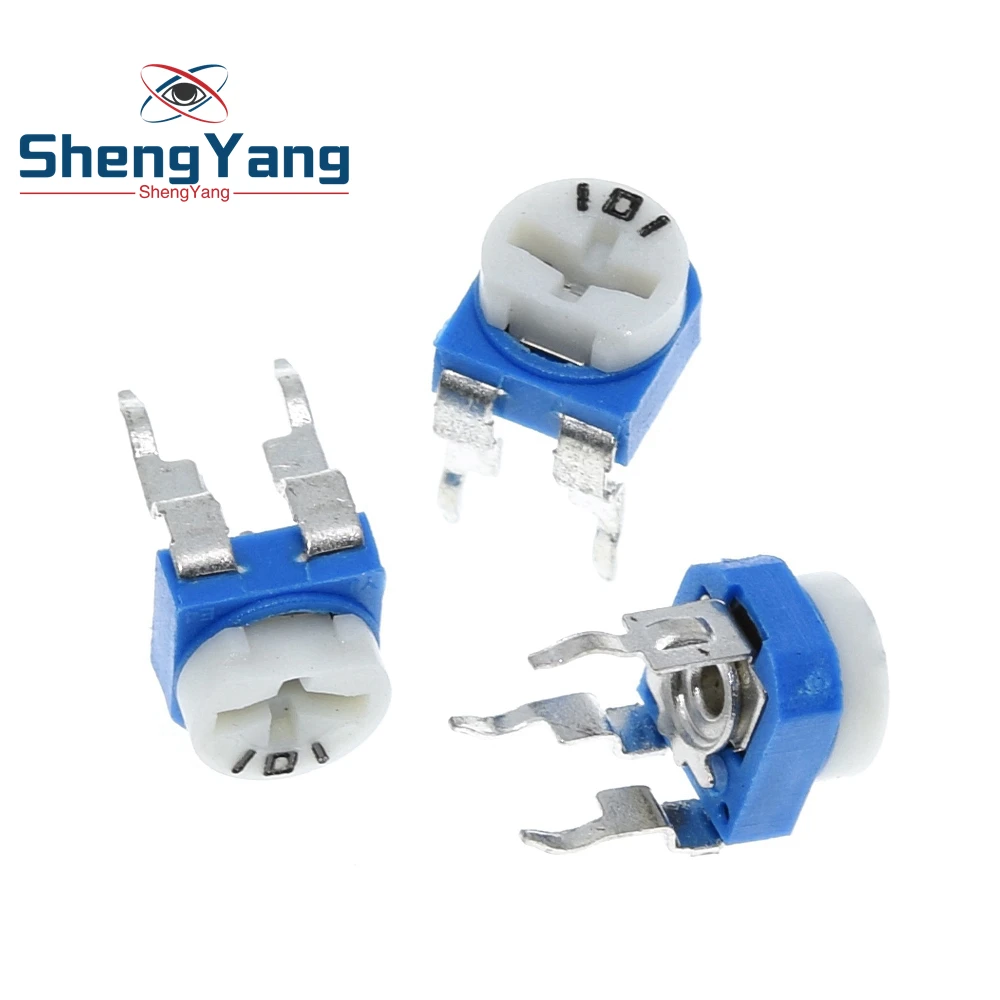 10pcs Rm065 Rm-065 Ohm Trimpot Trimmer Potentiometer Variable Resistors 100 200 500 1k 2k 5k 10k 20k 50k 100k 200k 500k 1m