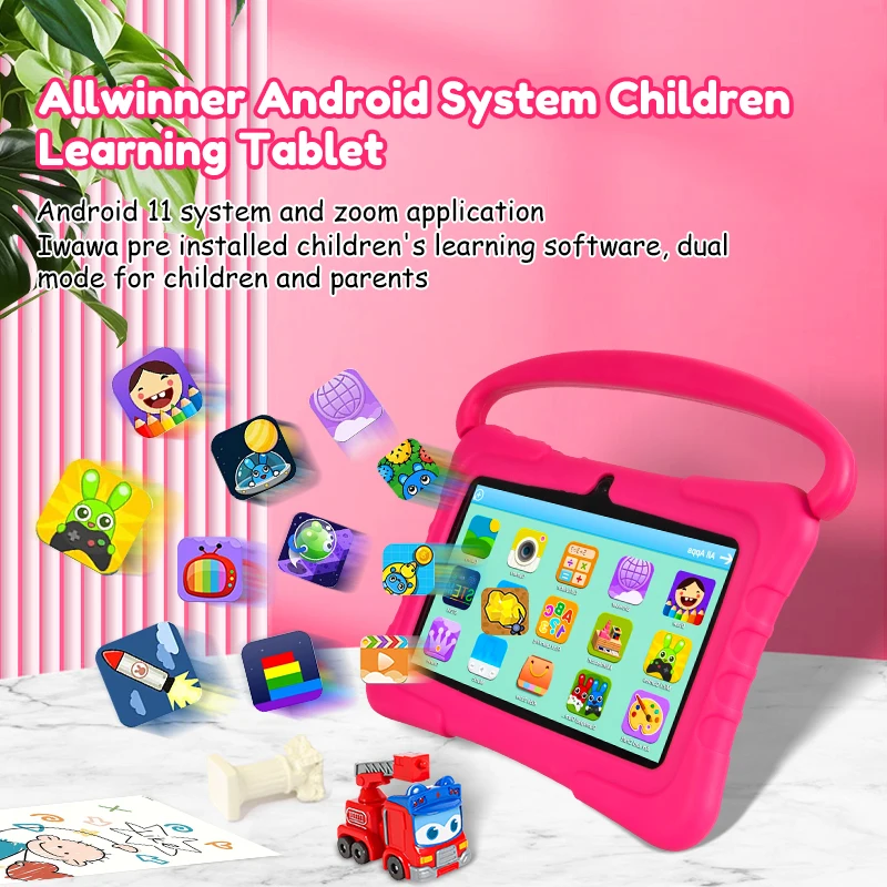 ATMPC Kids Tablet PC with iWawa Android 11 7 inch Tablet 3GB RAM+32GB ROM 2.4G WIFI Bluetooth 4.2 , Children's learning tablet