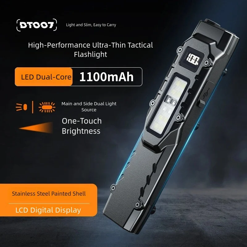 F9 Ultra-Bright LED Handheld Flashlight for Car Repair - High Beam Auto Maintenance Magnetic Absorption Rechargeable Work Light