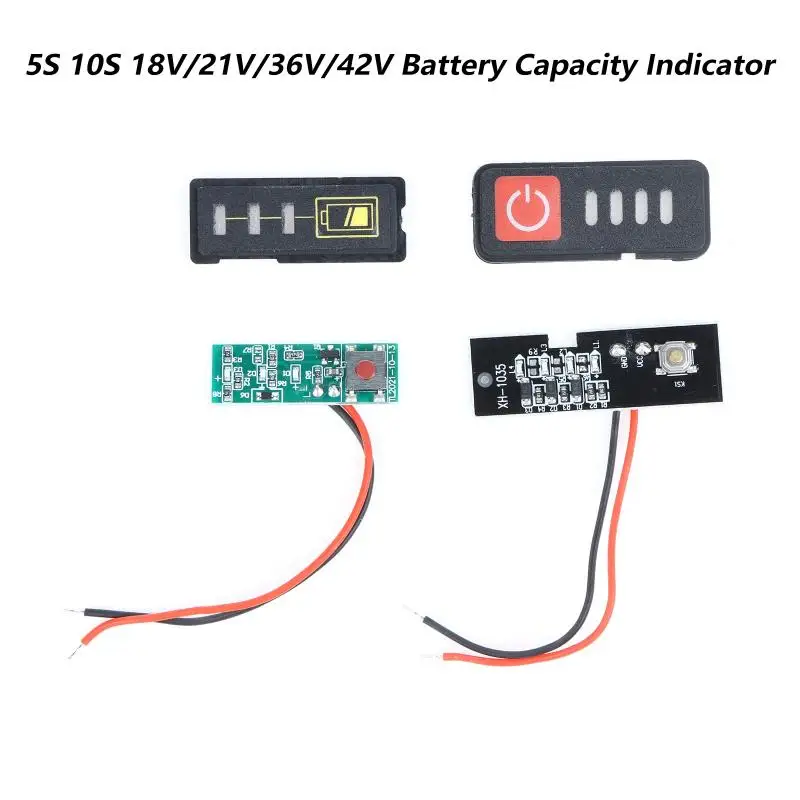 【LM】5S 10S 18V/21V/36V/42V Battery Capacity Indicator LED Display Lithium Battery Charging Tester For Electric Drill Screwdriver