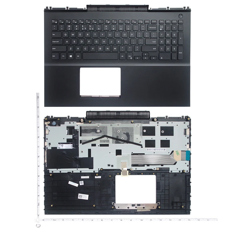Imagem -05 - Eua Novo Teclado do Portátil para Dell Inspiron157000 7566 7567 7568 7577 5567 sem Backligh c Capa Escudo ru