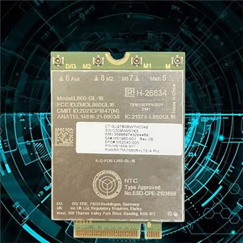 X64A-L860-GL-16 LTE Cat16 XMM 7560R+ LTE-A 4G Module For HP