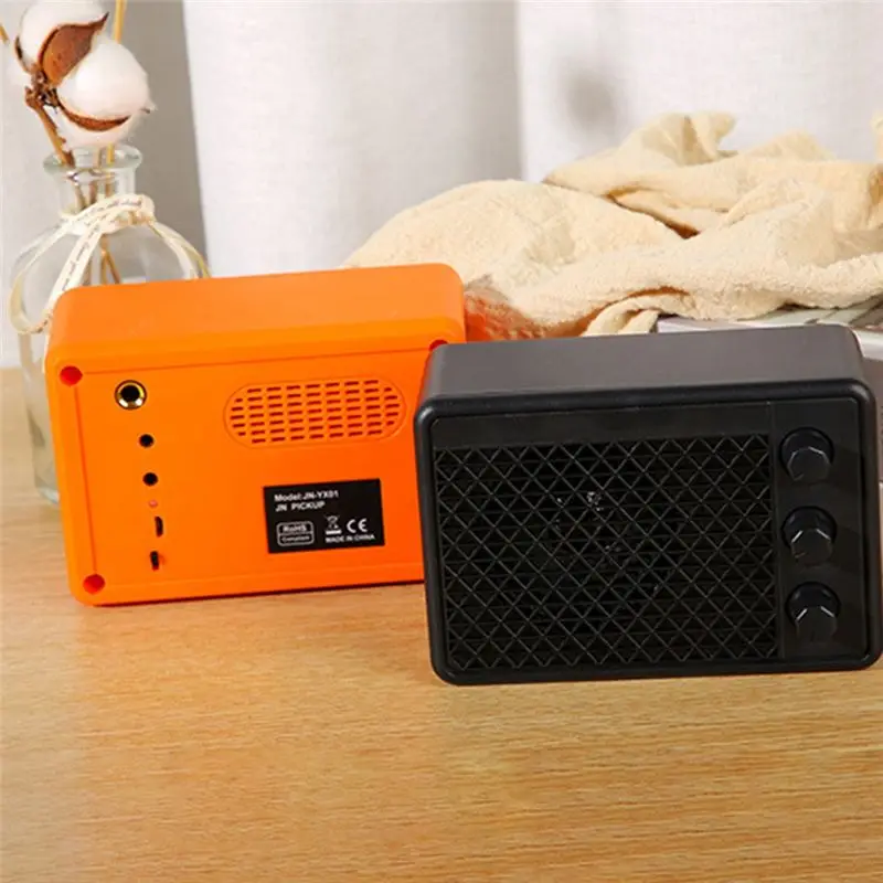 

Модный ~ мини-портативный усилитель для акустической гитары, динамик 5 Вт, усилитель для акустической гитары для улицы, дома, черный