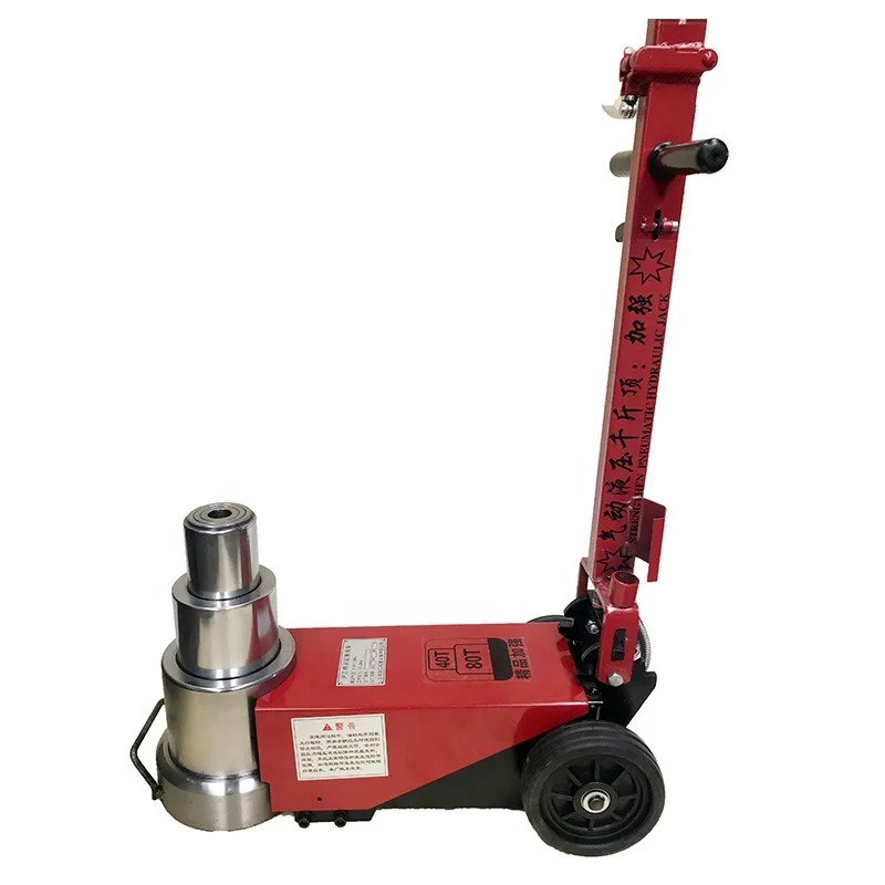 Pneumatic horizontal jack 80 ton cart pneumatic hydraulic jack