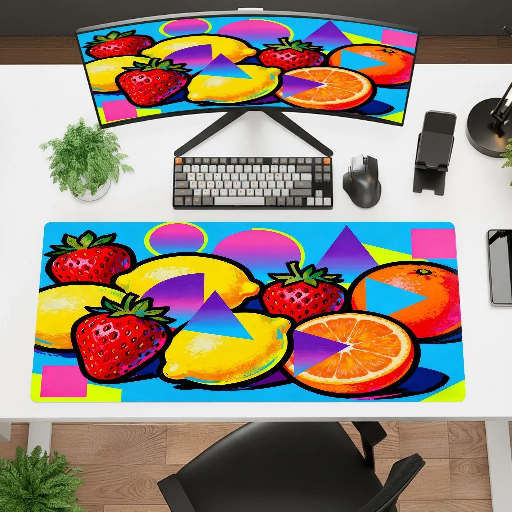 Brand Pop Art Fruit Mouse Pad Non-Slip Thick Gaming Office Laptop Ultra-HD Dynamic Colorful Desktop Multifunctional