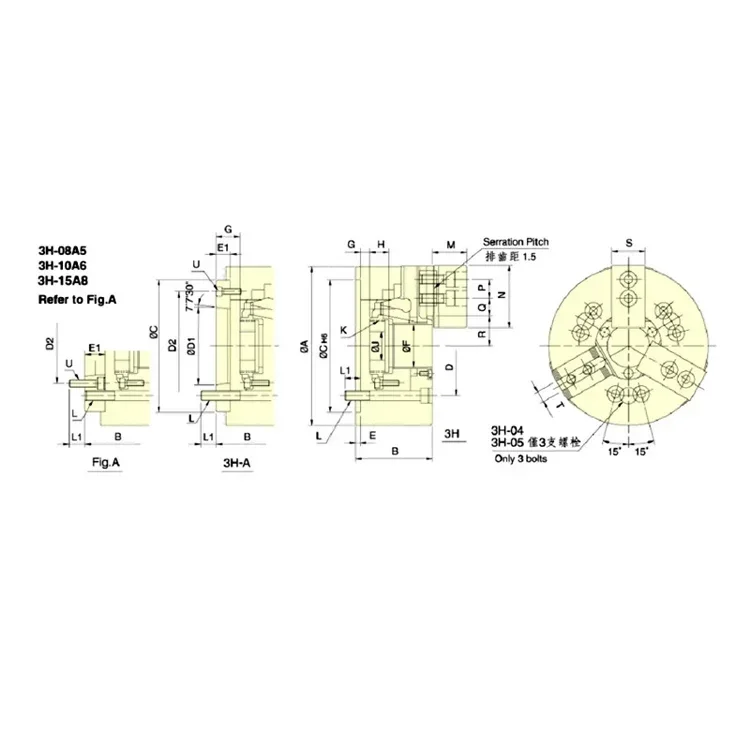 lathe hydraulic chuck  machine