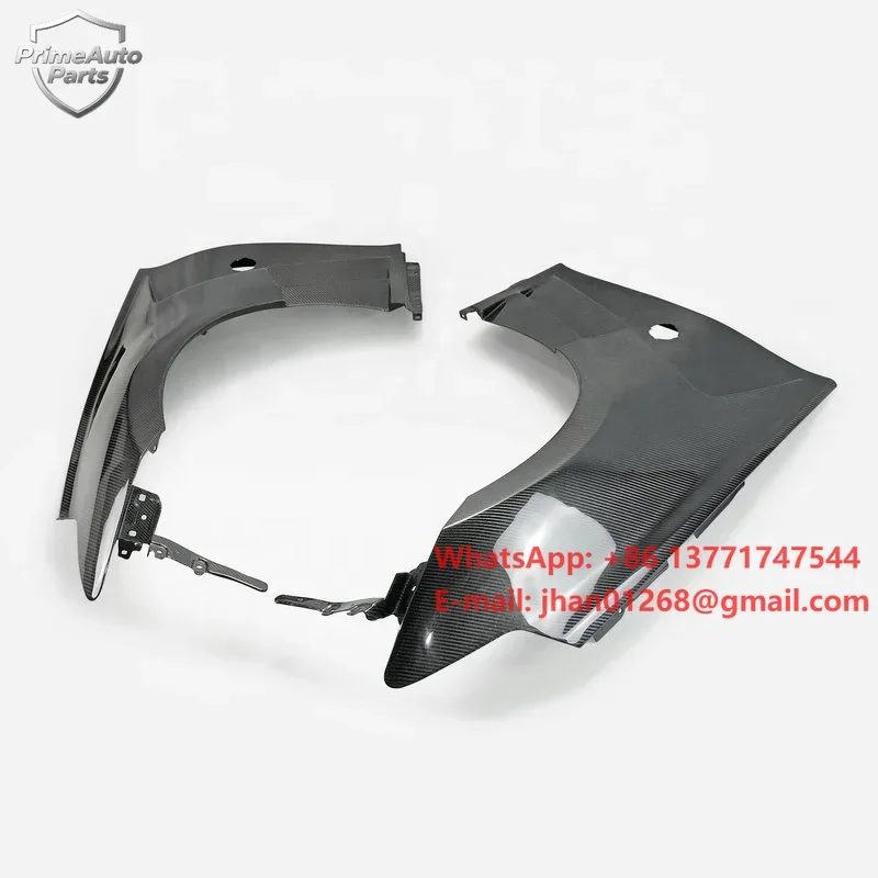 Fits for Nissan 09 Onwards Z34 370Z DLF Style Carbon Fiber Front Fender (No Upper Vent)