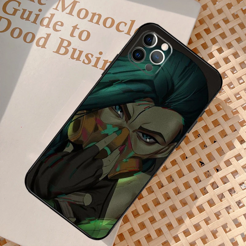 Arcane Jinx Phone Case For iPhone 16 11 12 13 14 15 Pro 12 13 Mini X XR XS Max Plus Cover Coque